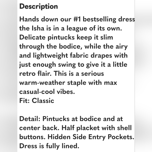 Faherty Isha Nusa Floral warm grey Pintuck Sheath Dress Size Medium - Picture 13 of 15